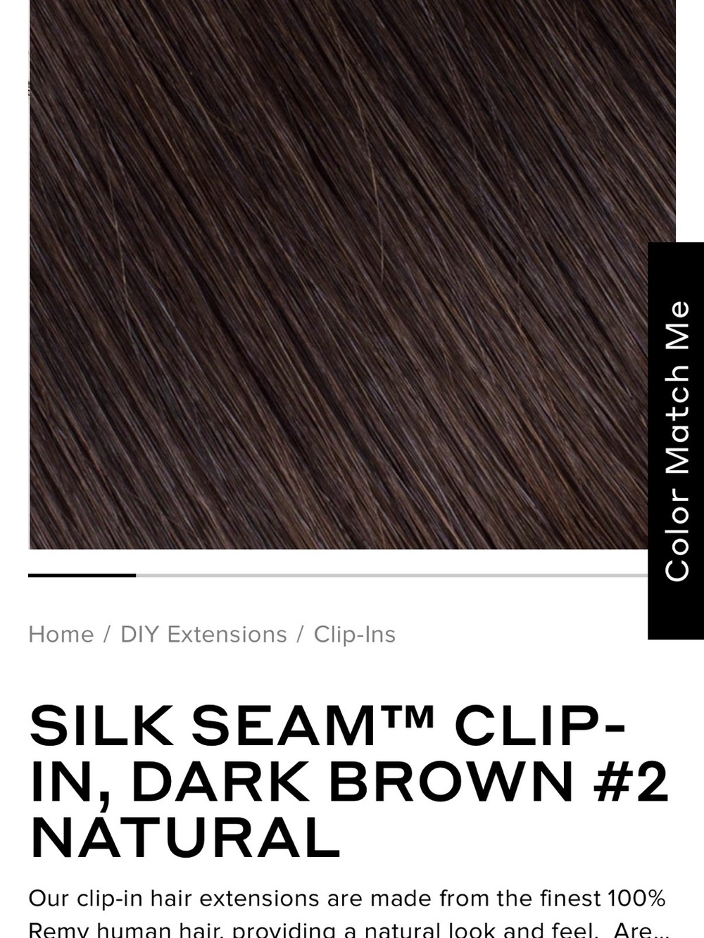 BELLAMI Dark Brown Clip-In Hair Extension